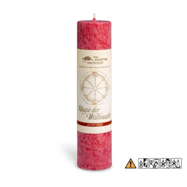 MAGIE DER WEIHNACHT - Allgäuer Heilkräuterkerze  - Jahresrad